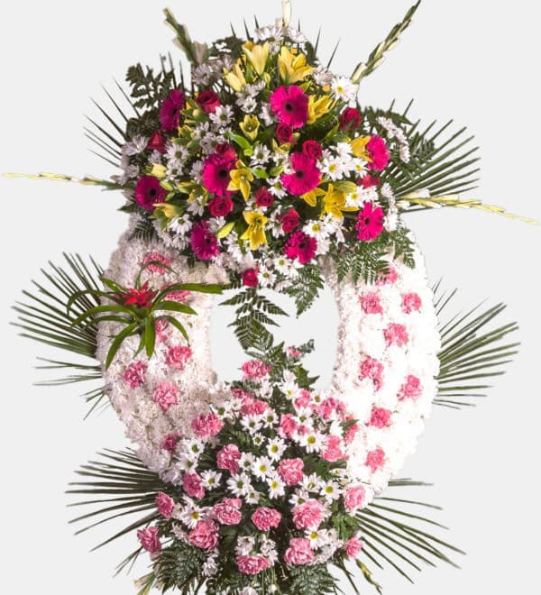 Corona P5 con flor natural