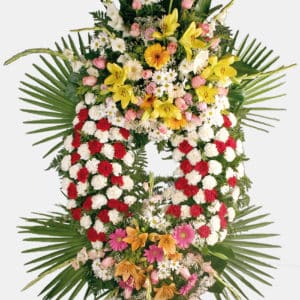Corona P7 con flor natural
